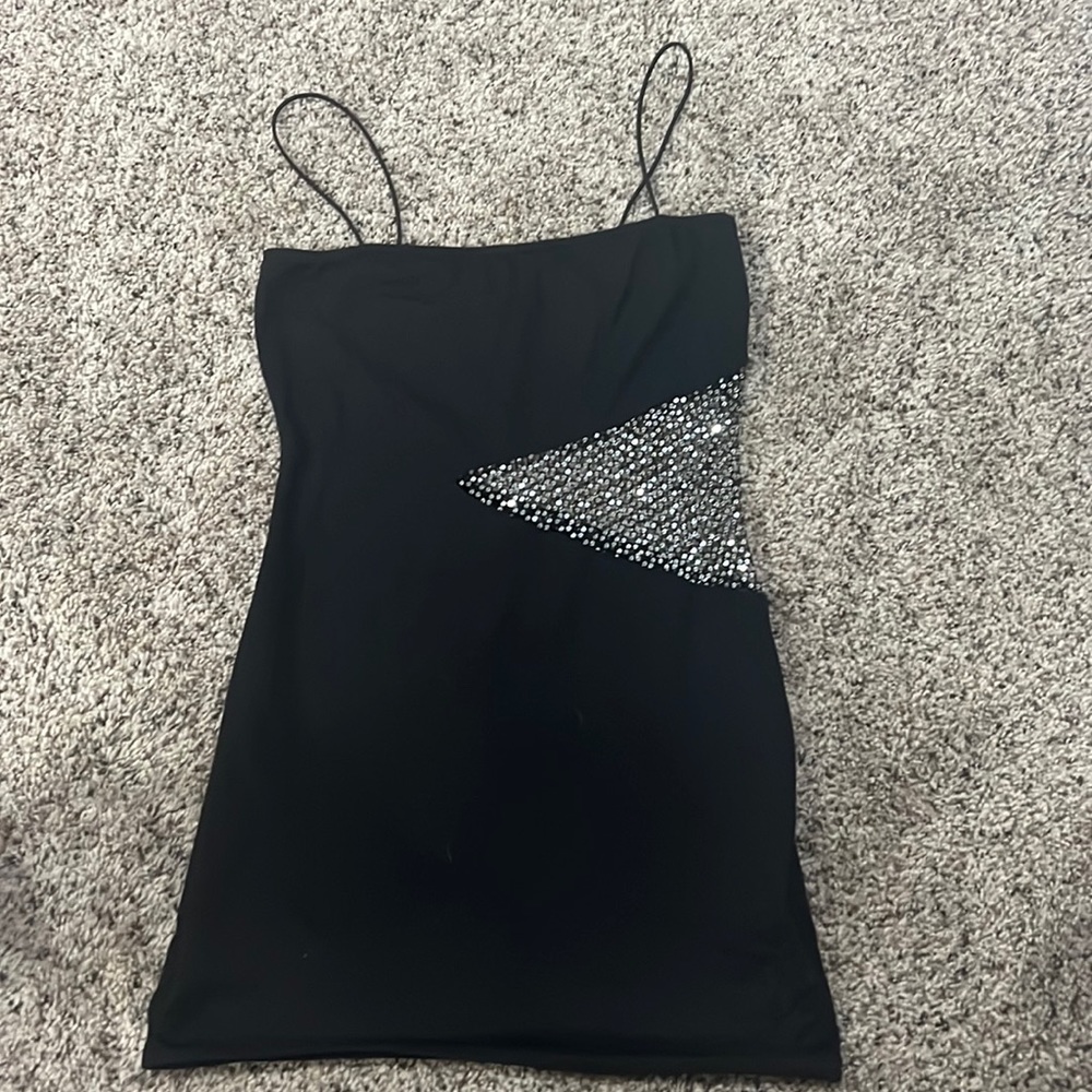 Superdown Black Sparkle dress